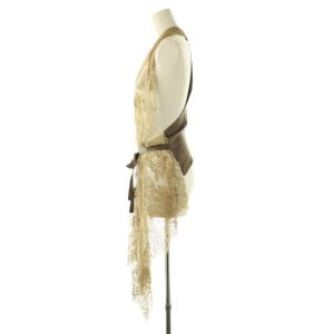 L'Appartement Lace Gilet ジレ レース ロング ベージュ ブラウン /HK OS
