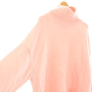 SEVEN TEN by MIHO KAWAHITO ベーシックタートルプルオーバー ニット セーター カシミヤ混 S ピンク /ES OS