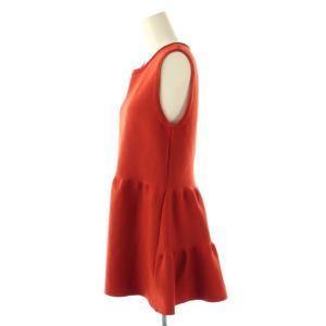 FOXEY Knit Top Lena ノースリーブニット 38 オレンジブラウン 44378