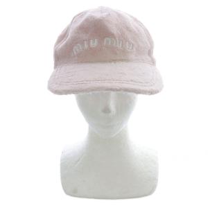 ロゴ刺繍 パイルキャップ 帽子 M ピンク /SR28 OH