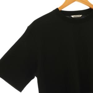 AURALEE LUSTER PLAITING TEETシャツ 半袖 4 ブラック /HK OS SH