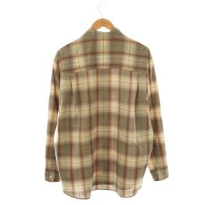 AURALEE 25SS SUPER LIGHT WOOL CHECK SHIRT 4 ベージュ