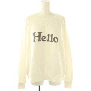 24AW HELLO SWEAT L/S URAKE DYED XS ホワイト