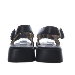CAMPER ダナ Dana サンダル ローヒール ストラップ レザー 38 ブラック K201600-002 /YO25
