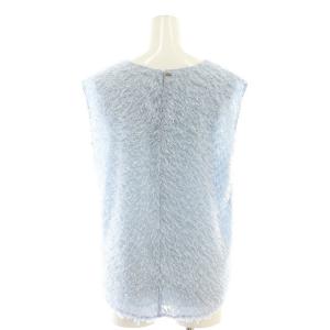 Apuweiser-riche 25SS フレンチスリーブふわもこトップス ブラウス プルオーバー 2 ブルー 25212020 /CX