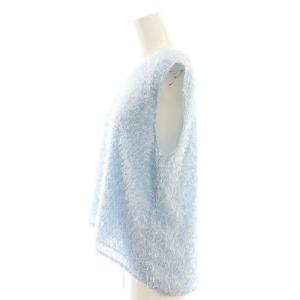Apuweiser-riche 25SS フレンチスリーブふわもこトップス ブラウス プルオーバー 2 ブルー 25212020 /CX