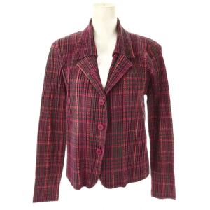 PLEATS PLEASE ISSEY MIYAKE イッセイミヤケ 総柄 セットアップ 4 ピンク チャコール