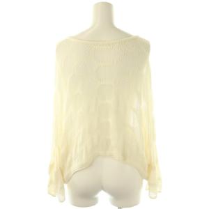 PLEATS PLEASE ISSEY MIYAKE イッセイミヤケ メッシュニットプルオーバー セーター クロップド 3 アイボリー /ES OS