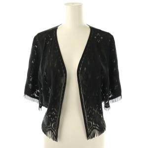 イッセイミヤケ レース ボレロ カーディガン ブラック /ES OS