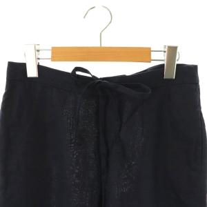 nagonstans リネンパンツ ワイドパンツ 36 ネイビー /ES OS