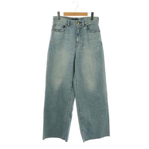 T DENIM CROPPED WIDE R デニムパンツ ジーンズ 25 水色 ライトブルー /SS