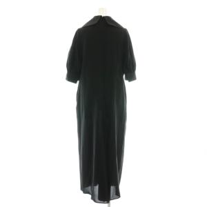 ENFOLD 24SS SQUARE-SLEEVES DRESS ワンピース 36 ブラック