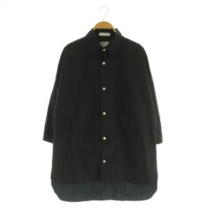 J.BRADLEY SHIRT タイプライターシャツ 七分袖 2 ブラック /MY OS