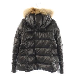 BURBERRY BLUE LABEL ダウンジャケット アウター ラクーンファー 38 黒 /CX OS