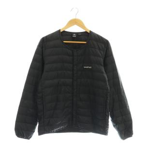 ダウンジャケット スペリオダウン ラウンドネックジャケット ノーカラー S ブラック 1101503 /HK