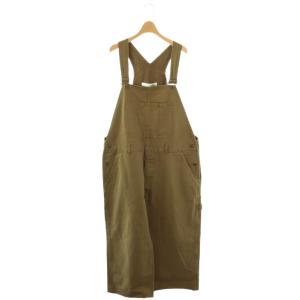 24SS ヴィンテージヘリンボンオーバーオール サロペット カーキ /DF OS