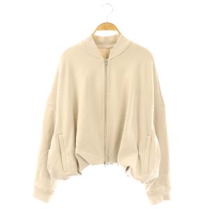 24AW Elastic ブルゾン ジャケット スウェット ジップアップ ベージュ /DO OS