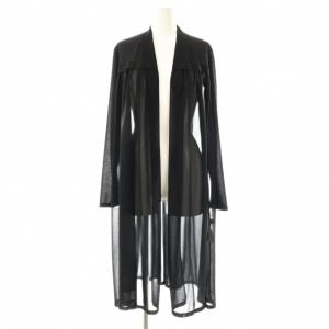 essentiel シアー ロング トッパー カーディガン 9 ブラック /DF OS