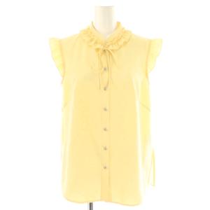 ノースリーブフリルブラウス 34 イエロー /HK OS