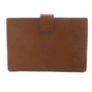 アマーノ カードケース ホック ロゴ 茶色 ブラウン /SR14 SH