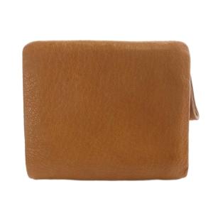 genten ゴートベーシック 二つ折り財布 ロゴ レザー 茶色 ブラウン /SR13 SH