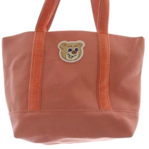 FEILER ラブラリー オールドテディ ワッペントートバッグ L ハンドバッグ オレンジ /SR10 SH