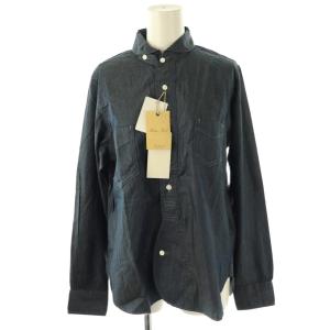 デニムライクシャツ 長袖 1 ネイビー /HK OS SH