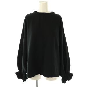 25SS 袖口フリルトレーナー スウェット プルオーバー F 黒 /CX OS