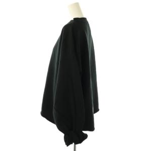 BEARDSLEY 25SS 袖口フリルトレーナー スウェット プルオーバー F 黒 /CX OS