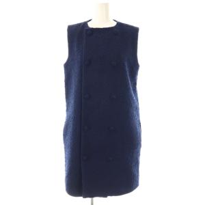 ネップツイードジレワンピース 36 ネイビーブルー