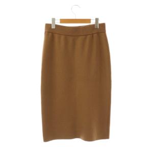 MUSE de Deuxieme Classe 23AW WISH TIGHT SK ニット スカート ロング タイト ウール キャメル /NR OS