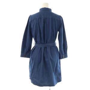 BURBERRY BLUE LABEL デニムシャツワンピース ミニ 36 ブルー /DF OS