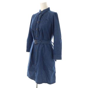 BURBERRY BLUE LABEL デニムシャツワンピース ミニ 36 ブルー /DF OS