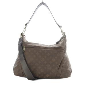 russet ハンドバッグ ワンハンドル ショルダーバッグ 2way 斜め掛け モノグラム 総柄 ナイロン ブラウン