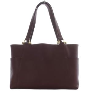 トートバッグ ハンドバッグ レザー ボルドー /YO20