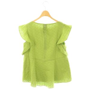 FOXEY BOUTIQUE 24年 44669 CASCADE ブラウス 38 イエローグリーン
