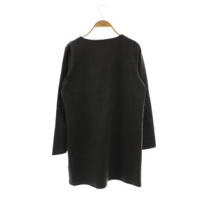 PICONE CLUB 吸湿発熱ポンチプルオーバー チュニック ワンピース 2 チャコール /ES OS