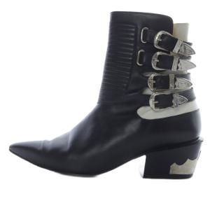 CITY SHOP別注 4 metal short boots ブーツ ショート レザー ポインテッドトゥ