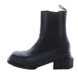 MAYBOLE サイドゴア チェルシーブーツ ショート スクエアトゥ 25cm 黒 ブラック /SR31