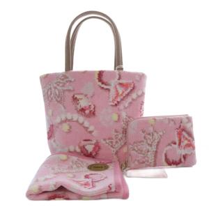ラブラリーバイフェイラー 23年 サムシングピンク 福袋 ポーチ トートバッグ ハンカチ 3点セット ペールピンク