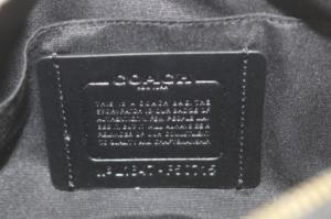 COACH ショルダーバッグ シグネチャー グラハム クロスボディ PVC レザー ダークグレー 黒 F50715