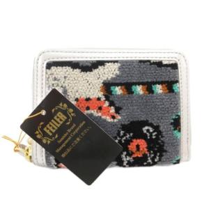 ミュージックラバー コインケース 小銭入れ ラウンドファスナー 総柄 グレー シルバーカラー /GV