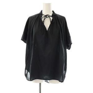 コットン 半袖ブラウス シャツ プルオーバー 36 チャコールグレー /CX OS