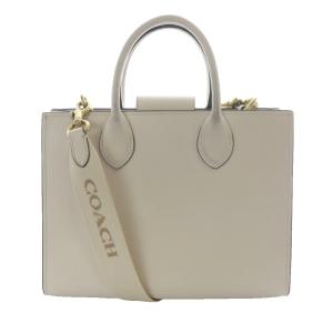 COACH エース トート 26 ショルダーバッグ ハンドバッグ 2way ロゴ ベージュ CR681 /SR23