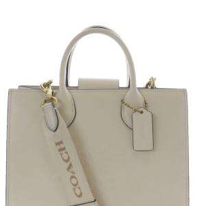 COACH エース トート 26 ショルダーバッグ ハンドバッグ 2way ロゴ ベージュ CR681 /SR23