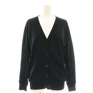 ICE Vネックカーディガン コットン 黒 /CX OS