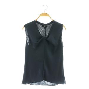 25SS Crushed Satin R SL Twist Scoop BL TOP ブラウス シャツ