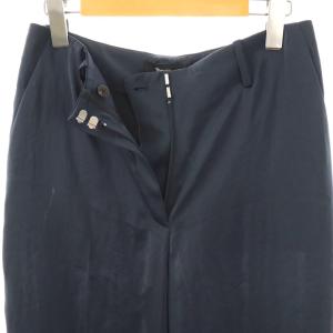Theory 25SS Crushed Satin R SL CLASSIC PNT パンツ ワイド 0 ネイビー /HK