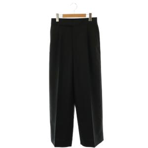 ウールモヘヤタックパンツ ジッパーフライ 38 ブラック /DO OS