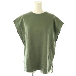 フレンチスリーブ カットソー プルオーバー グリーン /HK OS